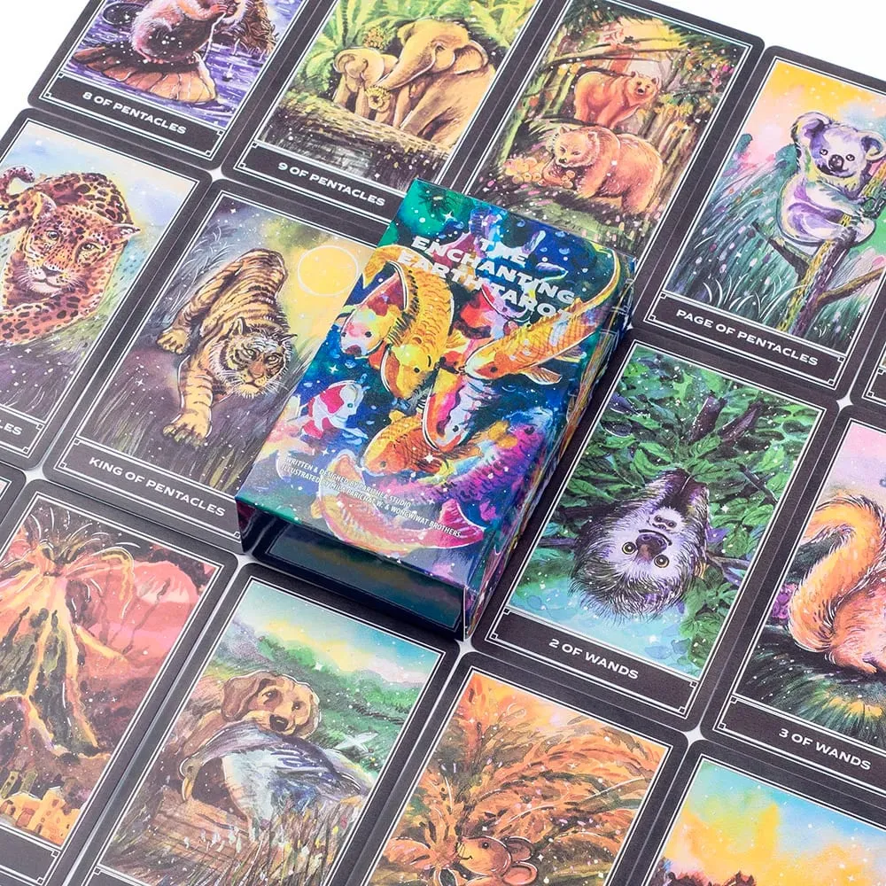 The Enchanting Earth Tarot 80-Card Deck Divination Edition Nature-Inspired Board Game for Intuitive Guidance and Self-Discovery