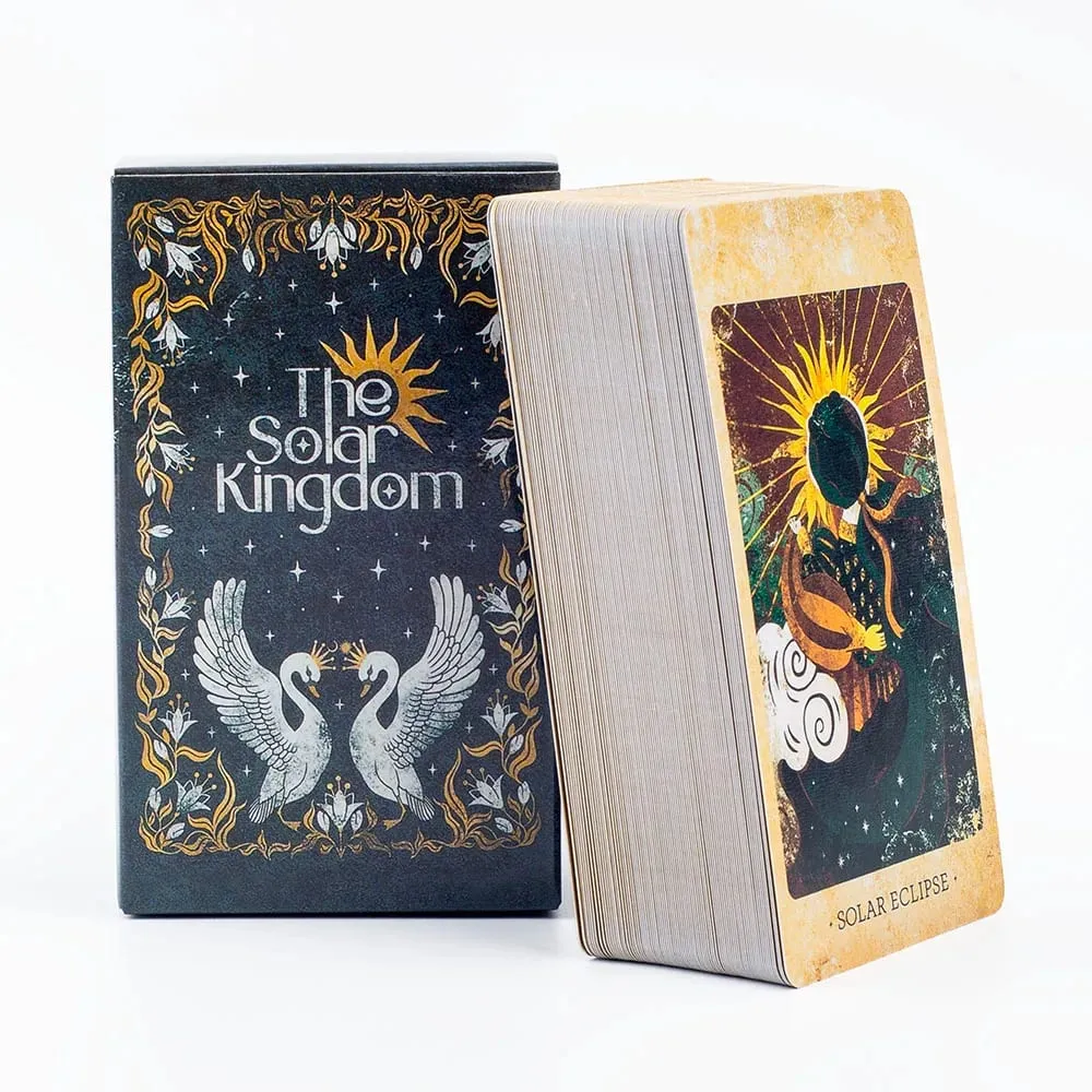 Baralho de tarô do reino solar, conjunto de 78 cartas oracle para visão cósmica e adivinhação, versões em inglês, edição de jogo de tabuleiro