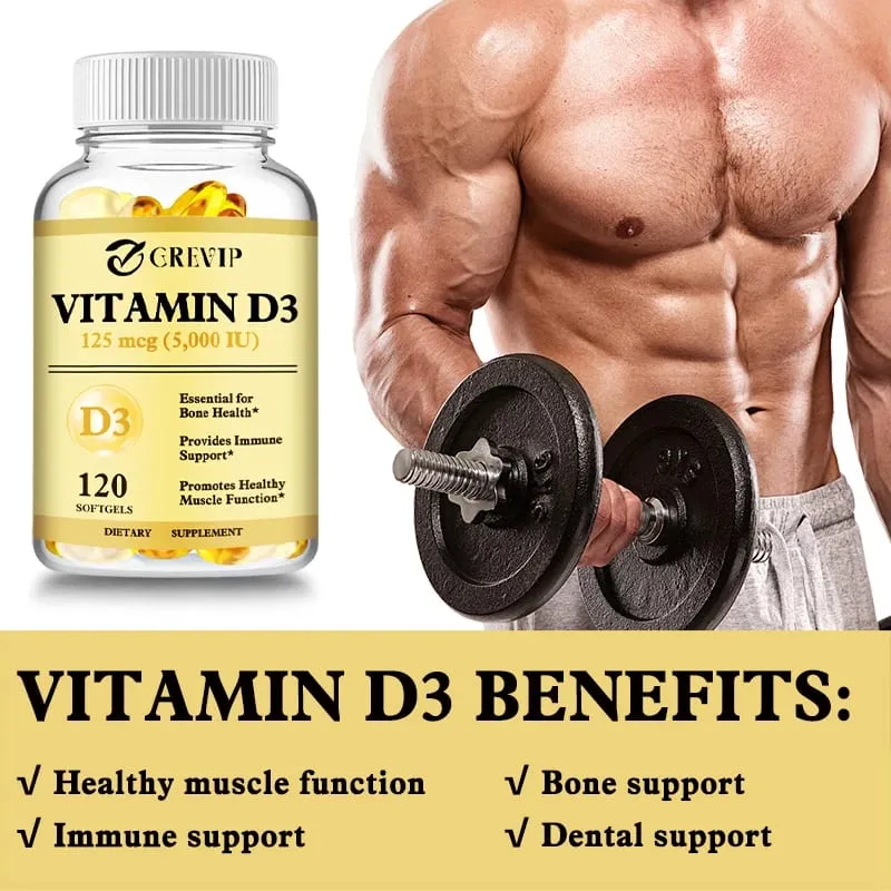 Vitamina D3 – Promove Função Muscular Saudável e Suporte Imunológico