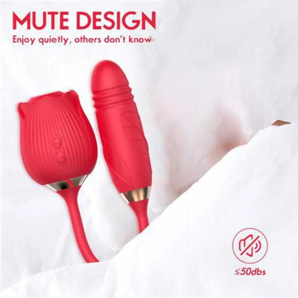 Vibrador poderoso com sucção de rosas, estimulador de mamilos e clitóris, massageador do ponto G, brinquedo sexual recarregável para mulheres e casais