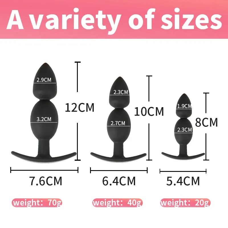 Silicone wearable anal plug anal contas vibrador butt plug massageador de próstata para iniciantes adultos experientes brinquedos sexuais dilatador anal