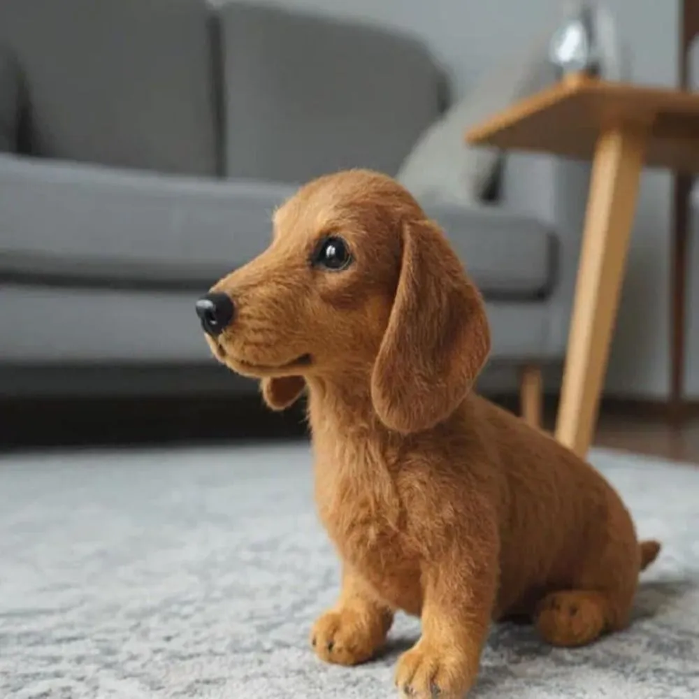 New Design Soft Dog Plush Toy Mimics Natural Movement Simulation Mimic Plush Cute Gift Stuffed Toys for Emotional Support