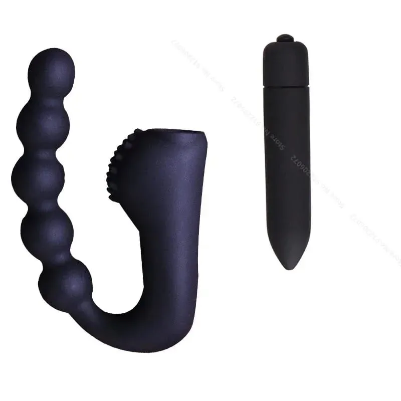 Grânulos vibratórios massageador de próstata plugue anal à prova dwaterproof água motores 10 velocidades estimulação bunda ânus silicone masculino feminino brinquedos sexuais