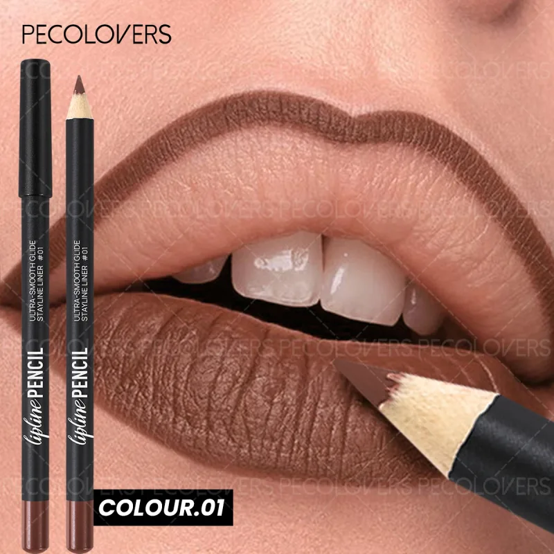 Long-Lasting Matte Lip Liner Sweat-Resistant Smudge-Free Durable & Smooth Lipliner For Makeup Newbies & Enthusiasts