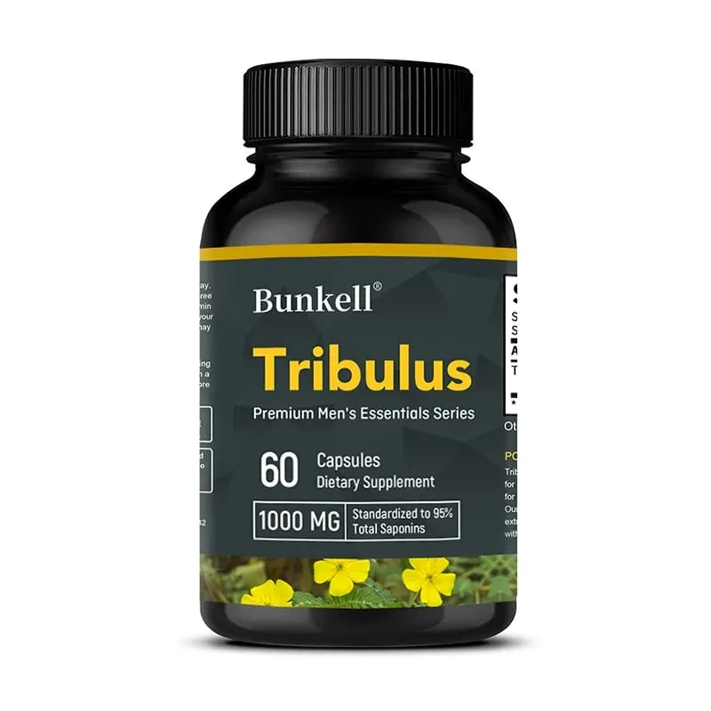 Cápsulas de Tribulus Terrestris - Aumenta a Energia, Melhora o Humor, Melhora a Resistência e o Desempenho Atlético - 120 Cápsulas