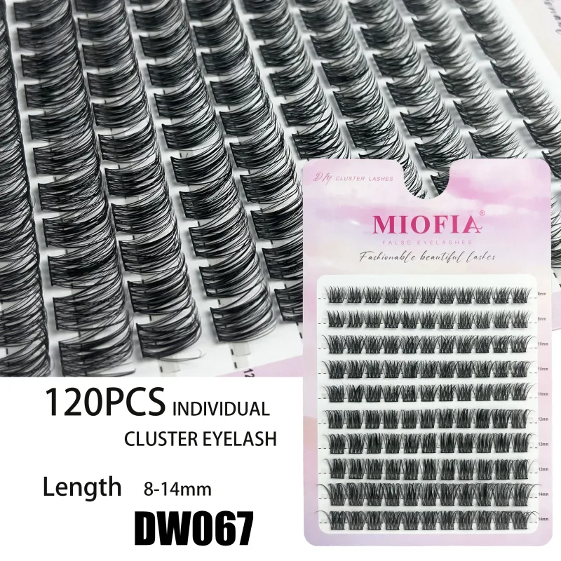 10 Rows 3D Faux Mink Cluster False Eyelashes Cat Eye Lashes Natural Thick Segmented Lashes DIY Eyelash Extensions Makeup Lashes