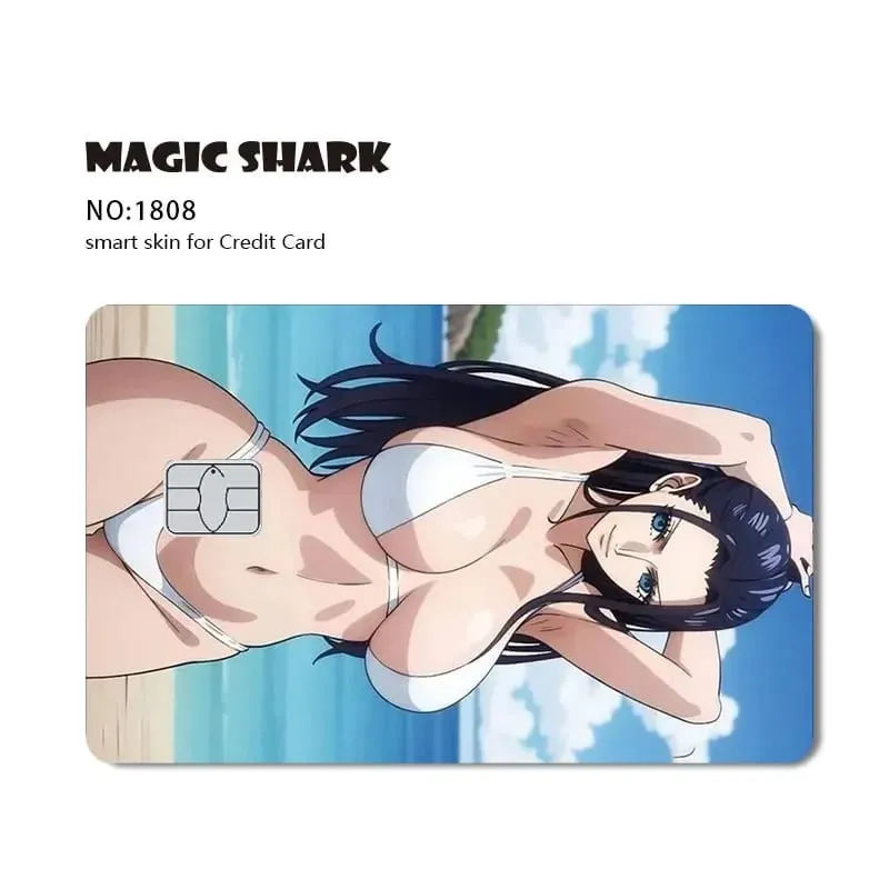 Hot Sale Maigc Shark Anime Chopper Luffy Nami Waterproof Front Side Sticker Film Skin for Credit Debit Card