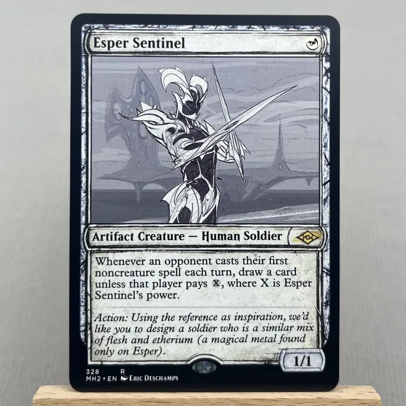 MH2 HOLO7-Ⅰ03 Cartões Tcg Alemão Núcleo Negro Ragavan Ágil Saga de Urza Buscar Terras Áridas Mesa os Cofres da Cabal