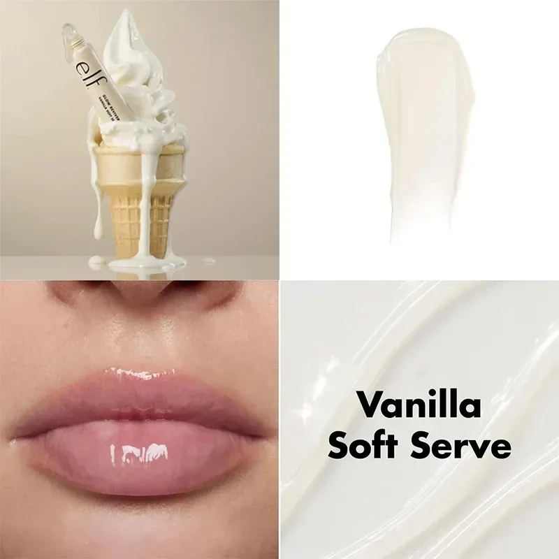 Popular marca elf portátil sabor de frutas brilho labial fino hidratante reparação nutritiva melhorar linhas labiais colorido bálsamo labial cosméticos