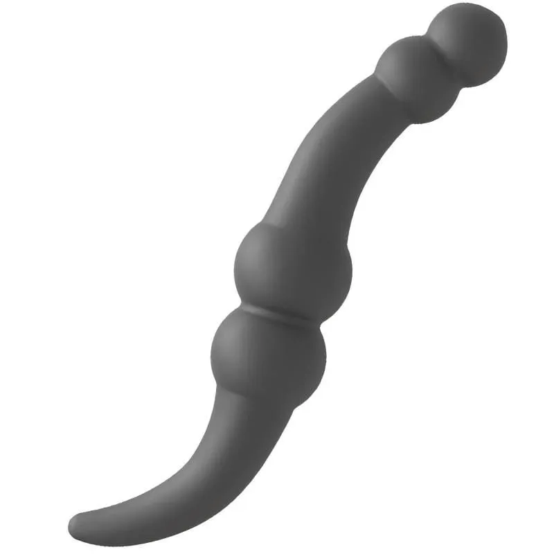 Plugue anal de silicone de duas cabeças, bastão de massagem estimulante para casais, prazer de próstata, ferramenta de masturbação feminina, brinquedo sexual adulto