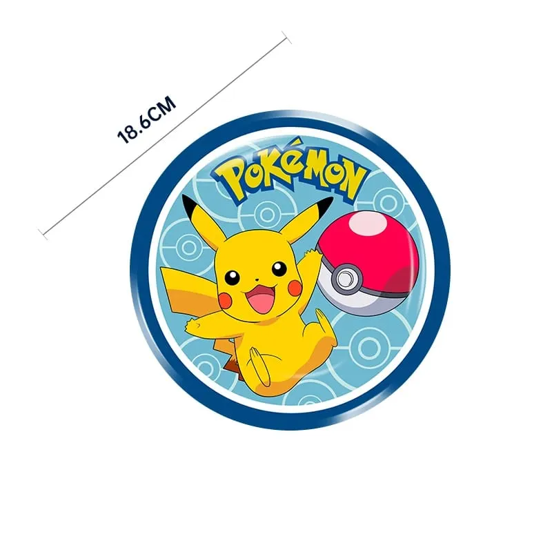 Pokemon festa de aniversário pratos descartáveis ​​pikachu tema toalha de mesa personagem balão decoração de aniversário chá de bebê suppli