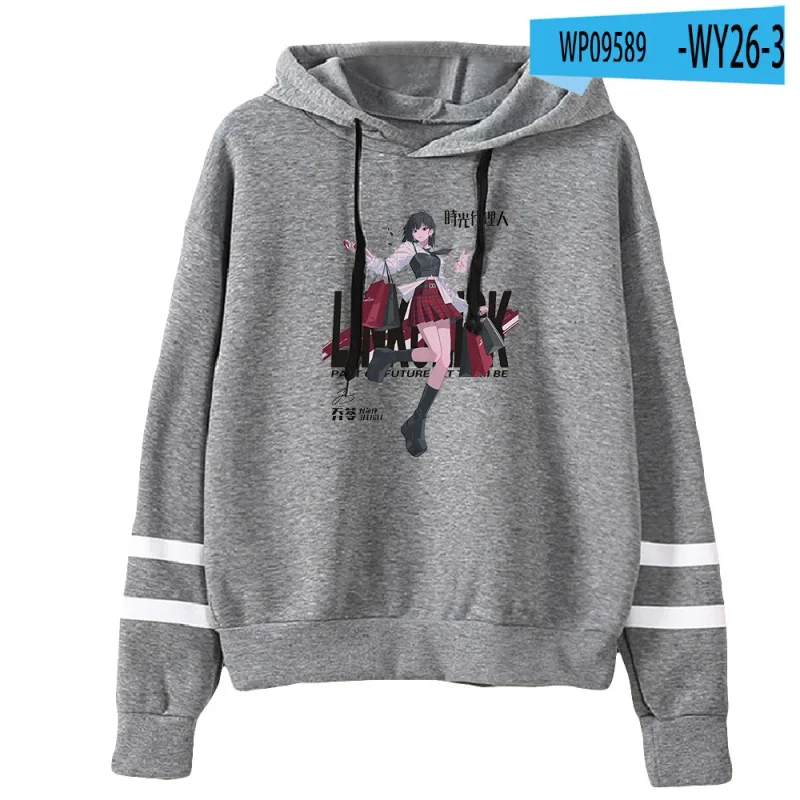 Link Click Anime Hoodie Unisex Pocketless Parallel Bars Sleeve Sweatshirts Women Men Hoodies Harajuku Streetwear Fashion Clothes