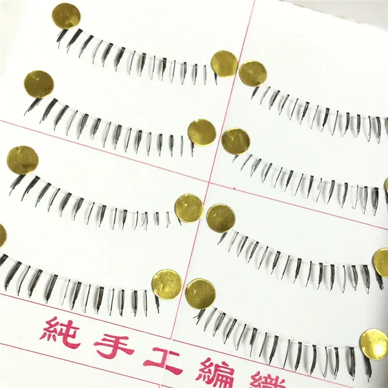 10 對假柔軟下睫毛手工下眼睫毛下假睫毛透明帶下睫毛 — image 4