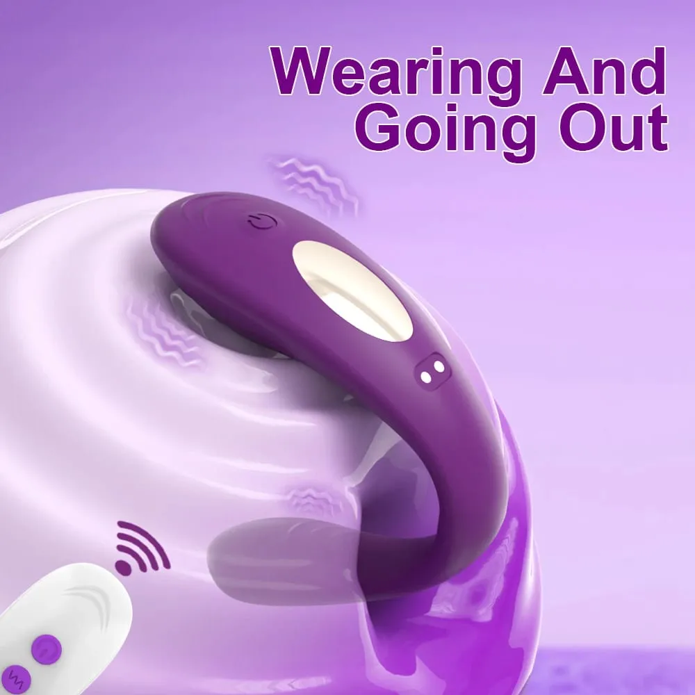 Vibrador de controle remoto feminino tipo u vibrador clitóris estimular g-ponto vagina massagem masturbação feminina brinquedos sexuais para mulher