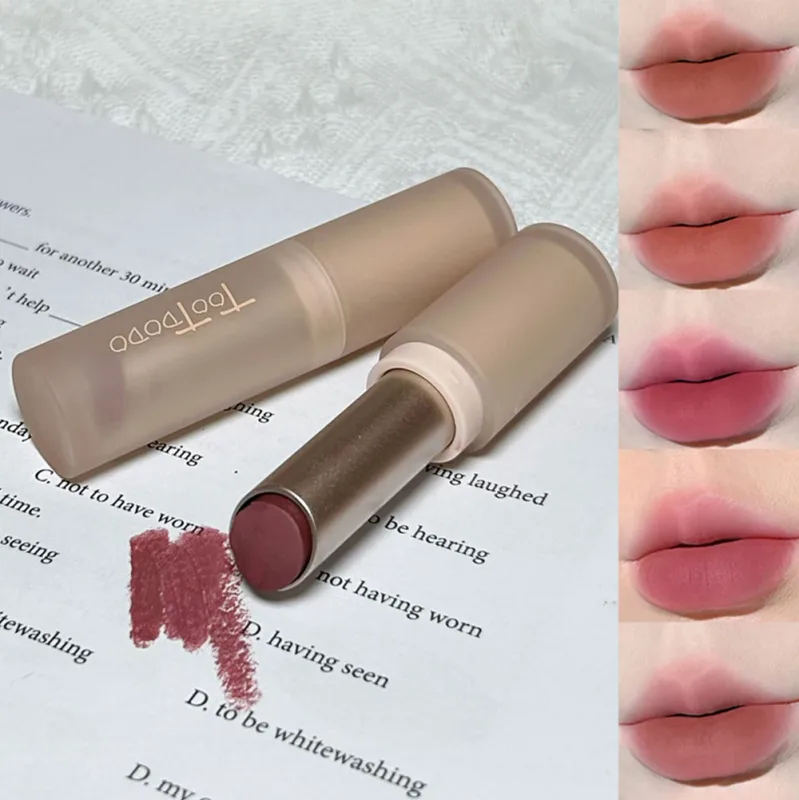 6-color Matte Velvet Lipstick Silky Texture Without Drying Easy To Apply Long-lasting Non-stick Velvet Mist Lipstick