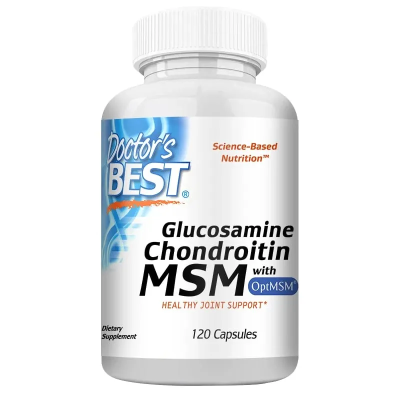 Glucosamina Condroitina MSM com suporte articular OptiMSM ajuda na mobilidade articular e na saúde geral