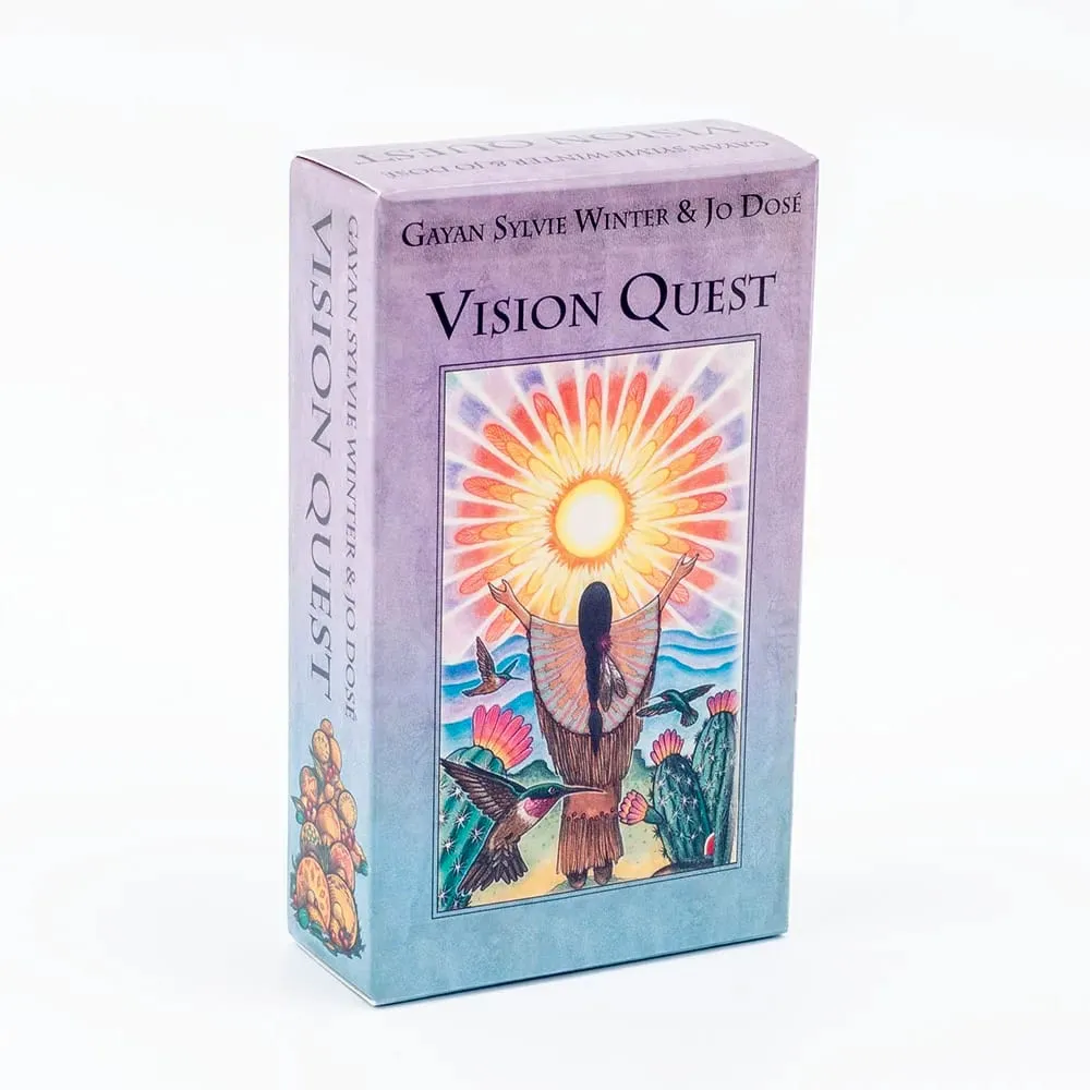 Heiße Verkäufe Vision Quest Tarot 78-Karten Deck 10,3*6 cm Fate Divination Tarot Karten Wahrsagerei Karte Spiele party Brettspiel — image 2