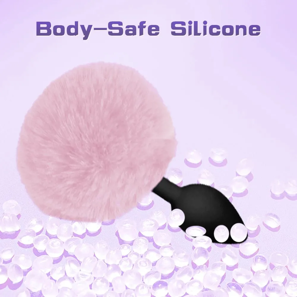 Anal plug coelho cauda bdsm role play silicone massageador de próstata butt plug silicone coelho cauda brinquedos sexuais para mulheres homens gay