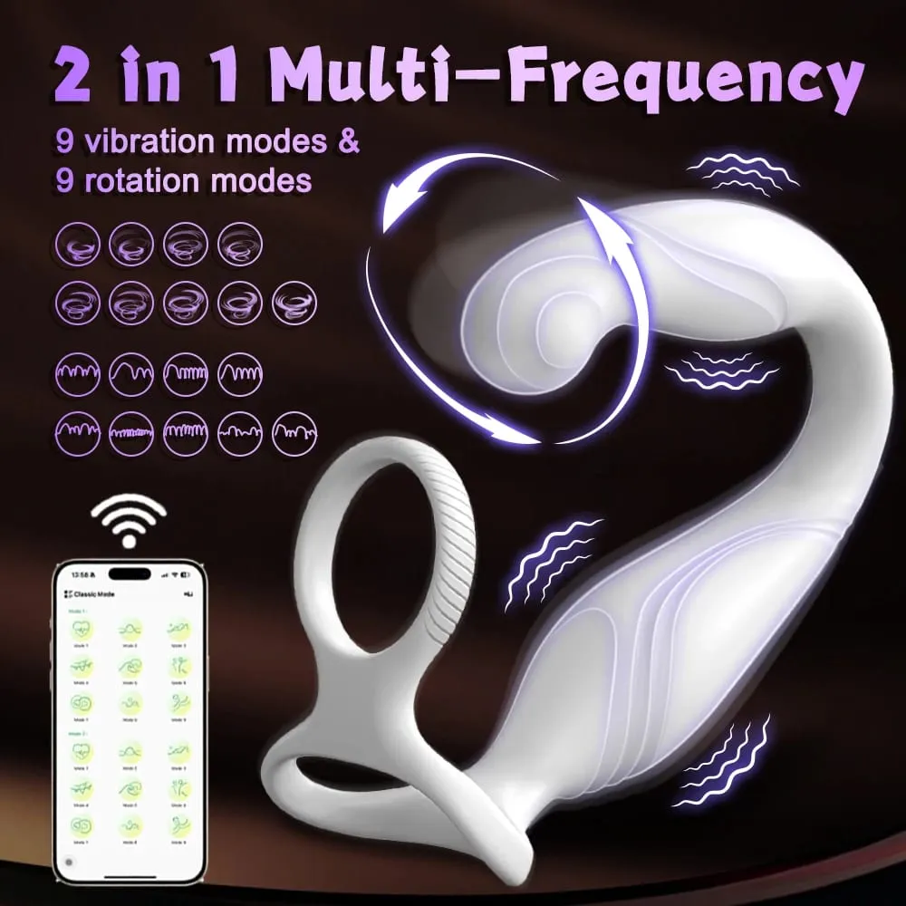 Anel peniano, anéis penianos, controle por aplicativo, vibrador para homens, massageador de próstata, plug anal duplo vibratório, brinquedo sexual anal para homens