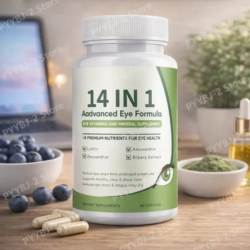 60 Count Eye Health Capsules with Lutein Zeaxanthin Daily Visual Comfort Support Eye Nutrition Supplement — image 1