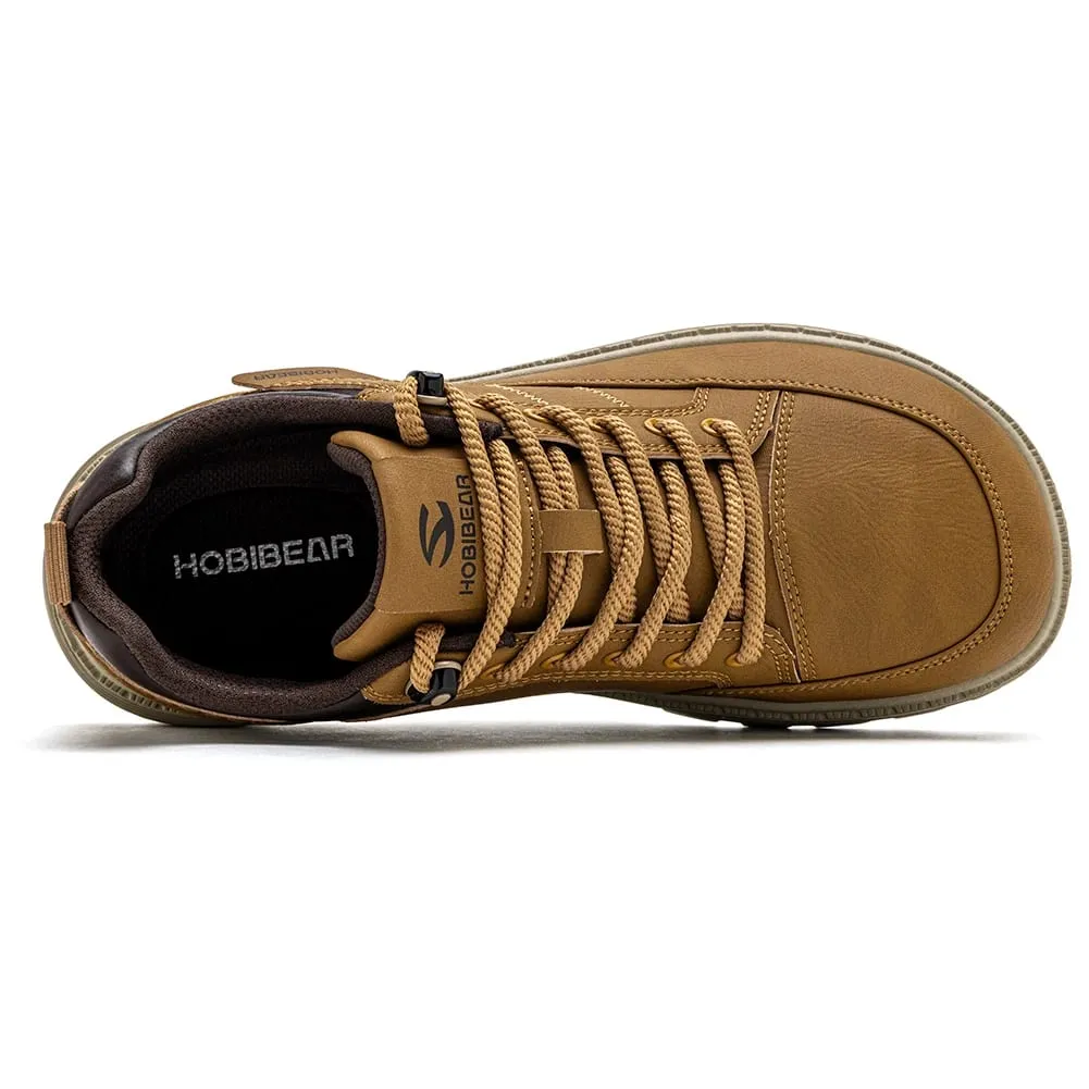Sapatos masculinos de couro artificial clássico de largura larga Oxford com salto grosso retrô com cadarço casual