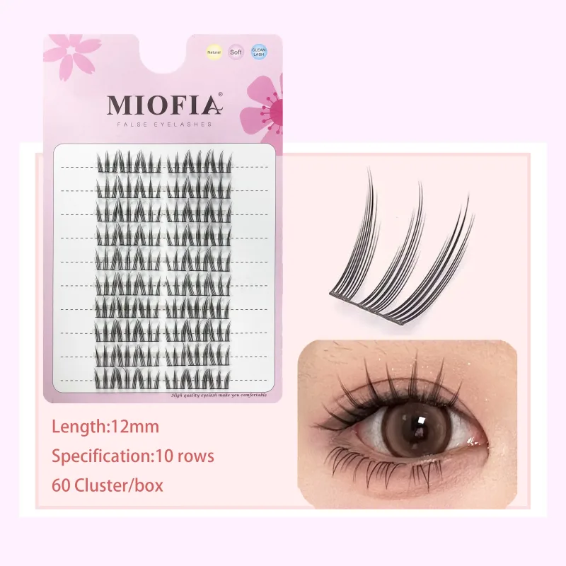 Cluster Lashes Natural Eyelash Extension Fluffy Fox Eye Lashes Mixed Tary Large Capacity Anime Lashes DIY Eyelash Cluster
