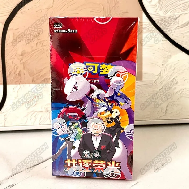 New Original Pokemon TCG Stellar Glass 17.0 Charizard & Gengar Simplified Chinese Collectible Battle Cards Hobby Collection