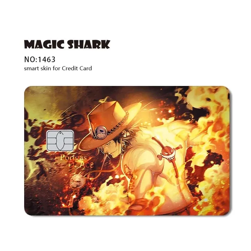 Hot Sale Maigc Shark Anime Chopper Luffy Nami Waterproof Front Side Sticker Film Skin for Credit Debit Card