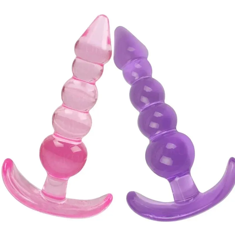 Plugue anal de silicone macio, contas anais, plug anal, massagem de próstata, unissex, rolha sexy, brinquedo sexual adulto para homens, mulheres, jogos adultos