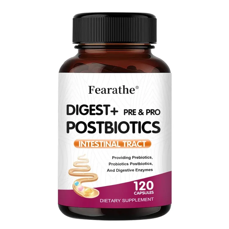 Cápsulas digestivas + prebióticas + probióticos apoiam enzimas digestivas, saúde intestinal, imunológico, aliviam o inchaço