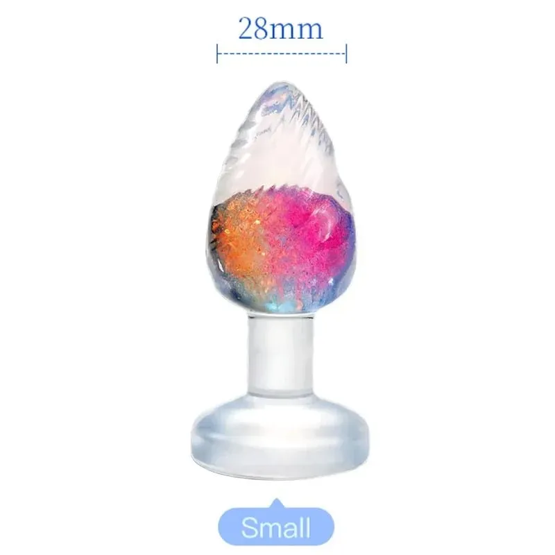 Plugue anal de silicone líquido, plugue anal macio e fácil de limpar, plugue anal de arco-íris, plugue anal para bunda, brinquedos sexuais adultos, casais, jogo para adultos