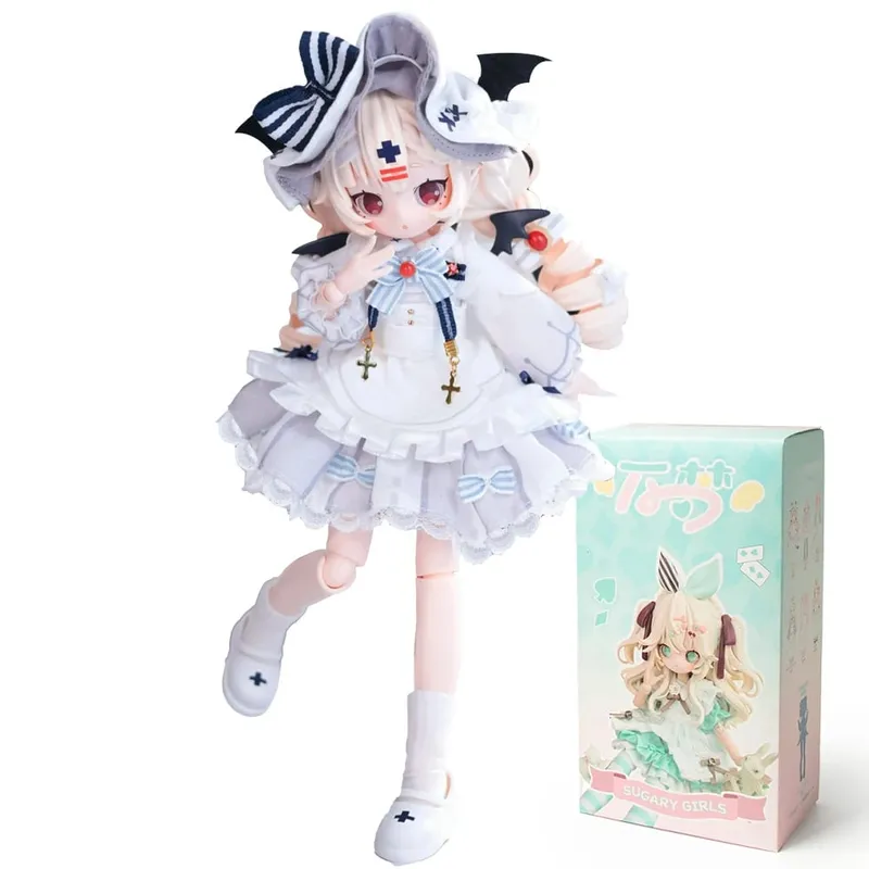 Em estoque wanmeng açucarado 1/8mjd caixa cega articulações móveis boneca figura de ação boneca brinquedo da moda ornamentos figura bonito presente