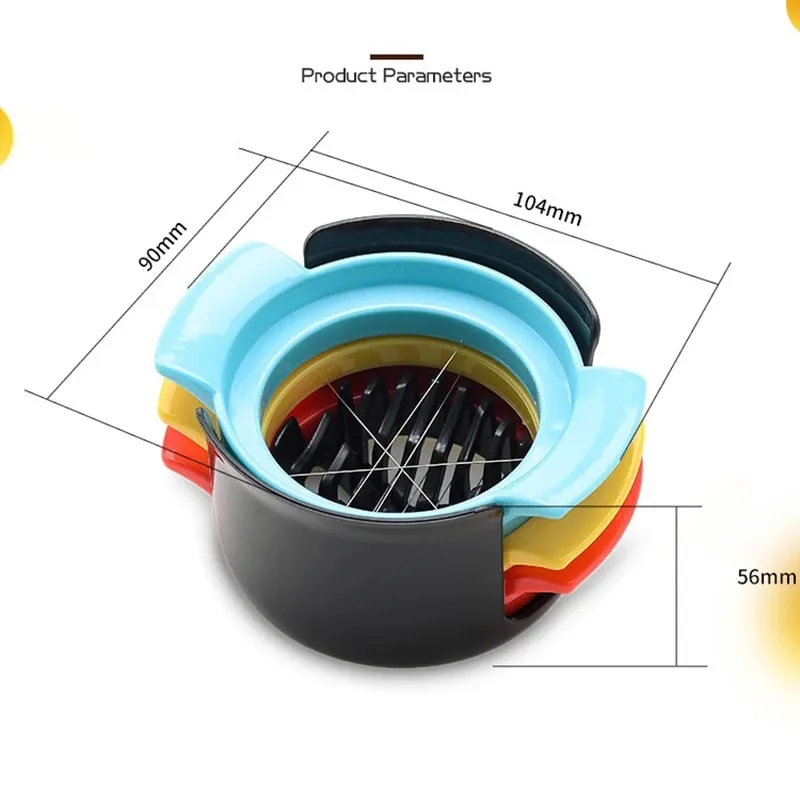 Acessórios de cozinha três em um todos os ovos máquina preservada cortador de ovos multi-função casa fantasia modelagem divisor