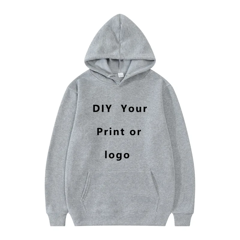 Your Own Design Brand Logo/Picture Personalized Custom Anywhere Men Women DIY Hoodies Sweatshirt Casual Hoody Fashion New