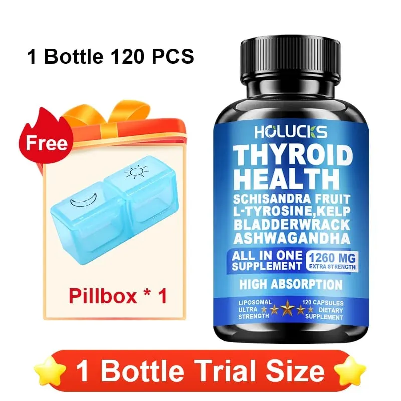 Cápsulas orgânicas de suporte à função tireoidiana com algas de L-tirosina para metabolismo do sistema imunológico, energia diária e foco mental — image 11