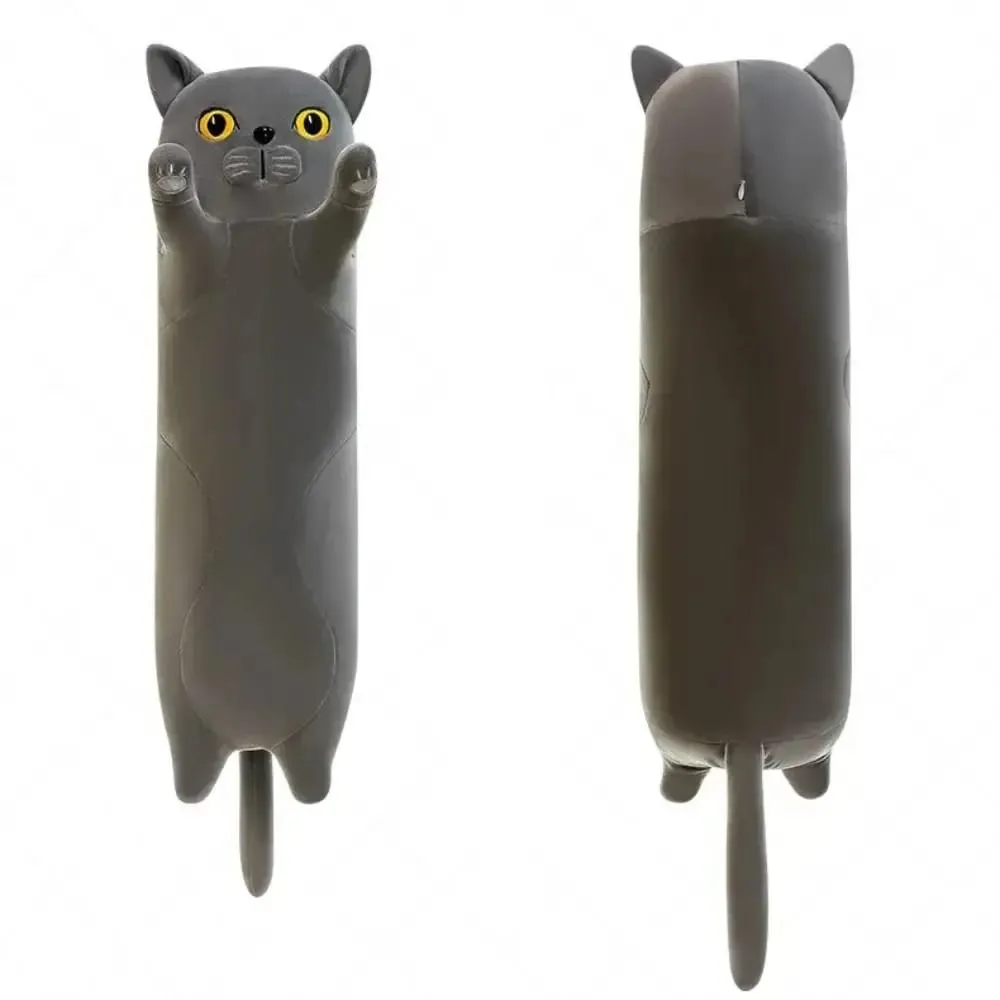 Bonito 50/70cm gato brinquedo de pelúcia squishy macio dormir travesseiro criativo adorável pelúcia animal presentes de aniversário
