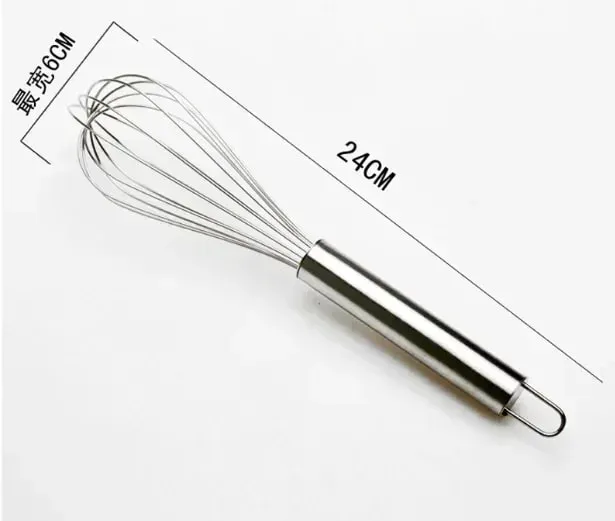 10-inchManual Egg Beater Stainless Whisk Kitchen Wire Balloon Whisk Milk egg cooker Egg Mixing Mixer Tools kitchen gadgets