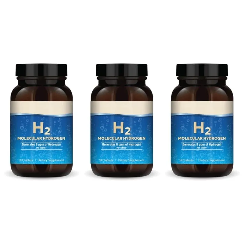 Hidrogênio molecular H2 - apoia o envelhecimento saudável, energia celular e saúde do cérebro - com magnésio elementar 90 comprimidos sem OGM