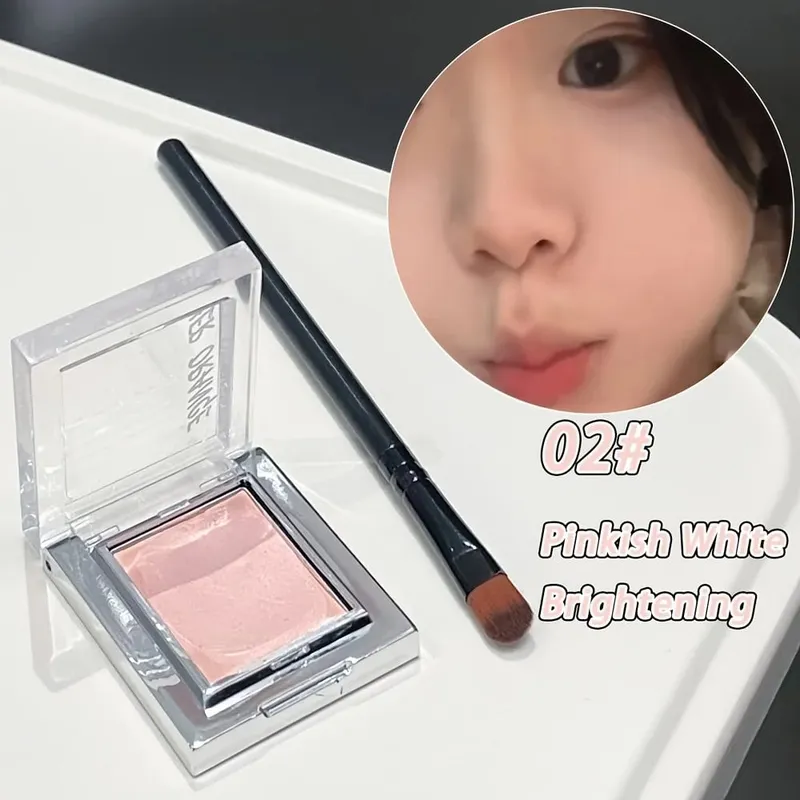 Herorange Misty Matte Cream Blush com conjunto de pincéis de maquiagem Textura fosca de baixa saturação ilumina a pele e cria looks de maquiagem encantadores
