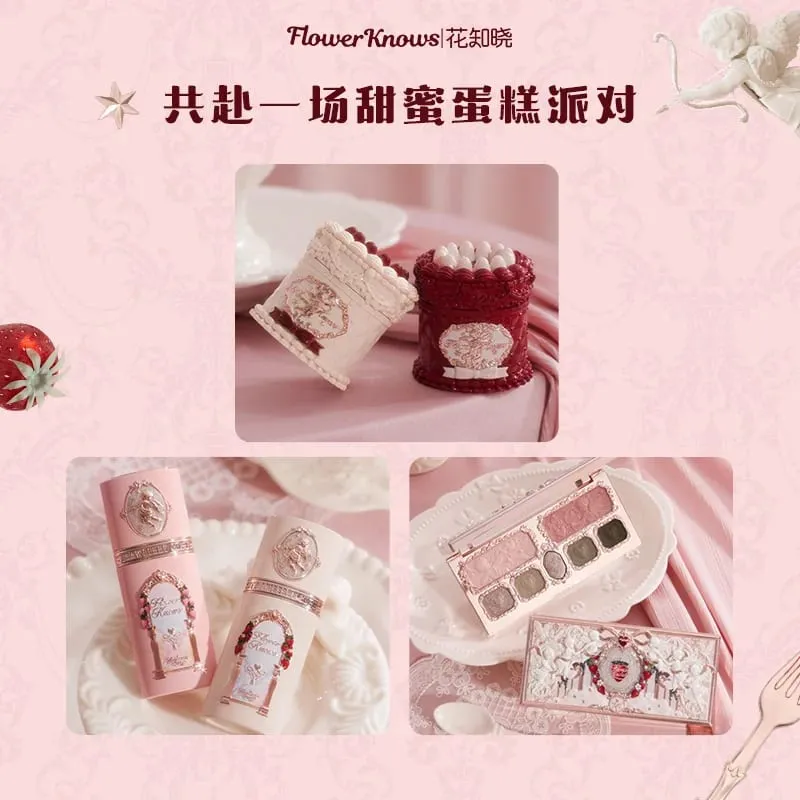 Flowerknows caixa de presente conjunto de maquiagem pequeno anjo caixa completa lábio esmalte blush concha jóias flor saber kit de presente de aniversário