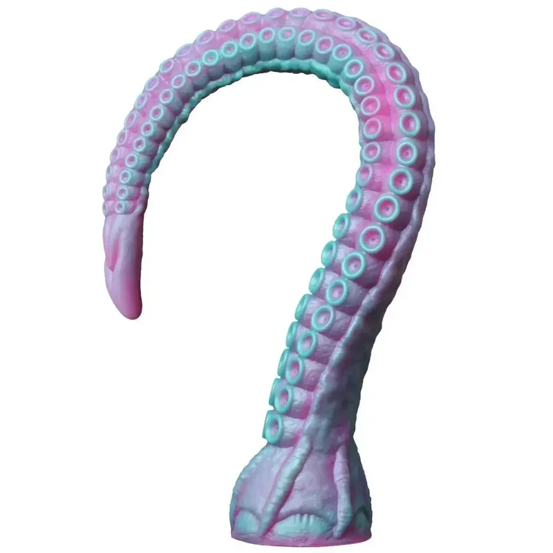 Fantasia tentáculo vibrador de silicone macio plugue anal massageador de próstata enorme pênis falso estimulação do ponto g masturbador brinquedos sexuais adultos