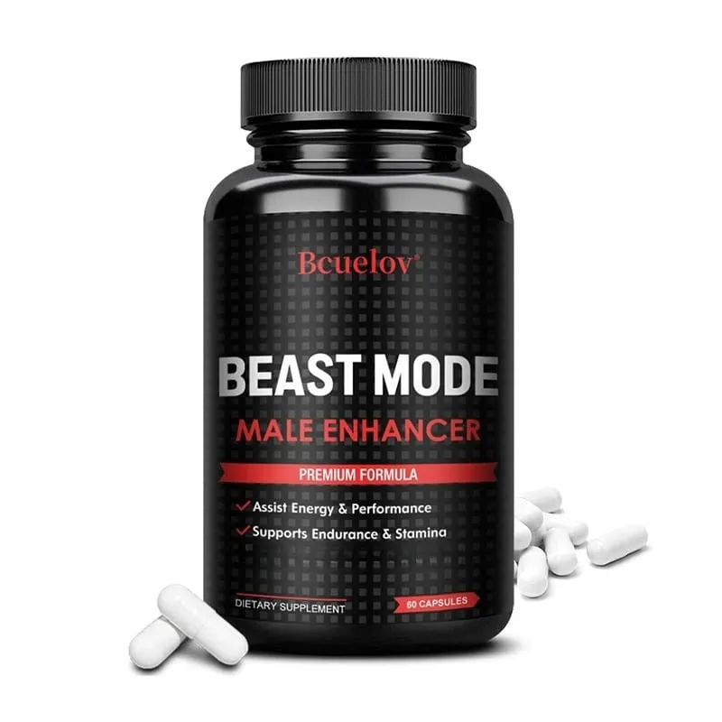 L-Arginine Capsules - Enhance Muscle Building Endurance Energy Boost Improve Men's Muscle Health Dietary Supplement NON-GMO