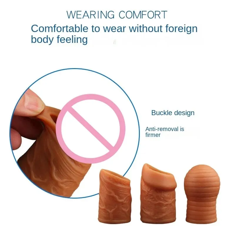 Anel peniano de correção de prepúcio de silicone líquido, anel peniano de bondage, brinquedos sexuais para homens, anel peniano, atraso na ejaculação, produtos sexuais