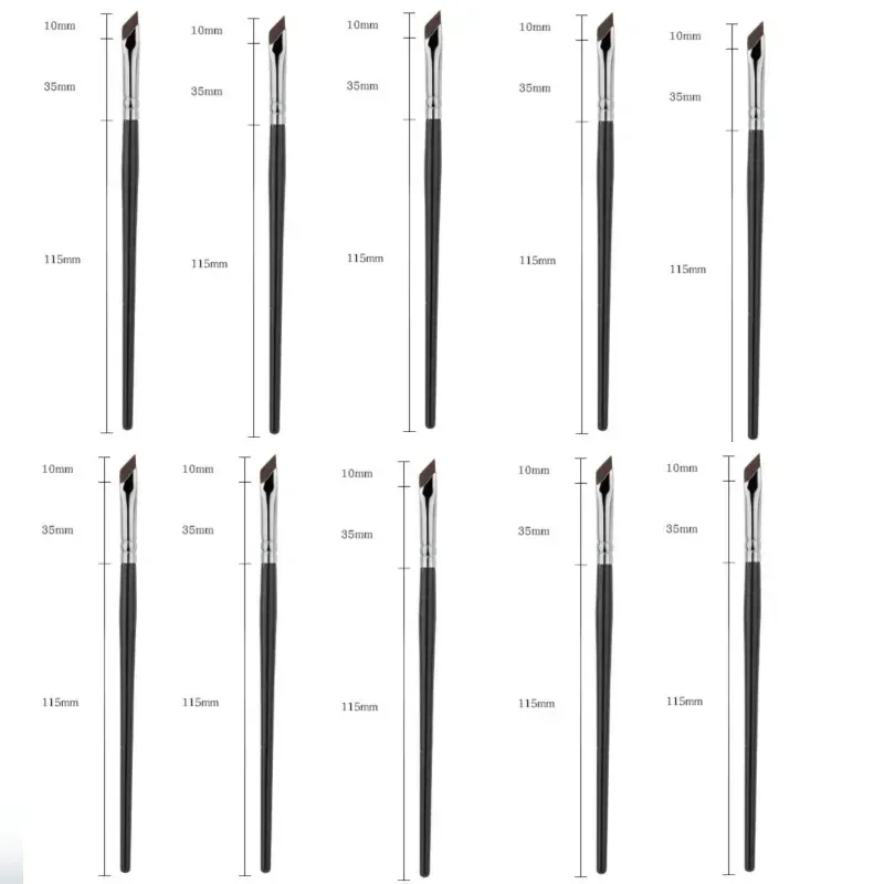 1-16 Chiếc Nâng Cấp Lưỡi Bút Kẻ Mắt Bàn Chải Siêu Mỏng Góc Mịn Flat Eyebrow Brush Liner Brow Nơi Cọ Trang Điểm Chính Xác Chi Tiết Bàn Chải