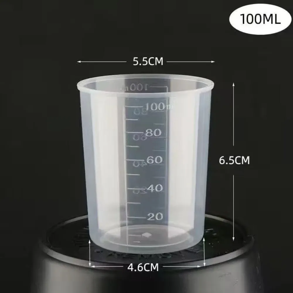 Mini copo de medição de arroz 100/160ml, plástico com jarros de medição de escala, ferramentas de medição de balança de cozinha digital transparente