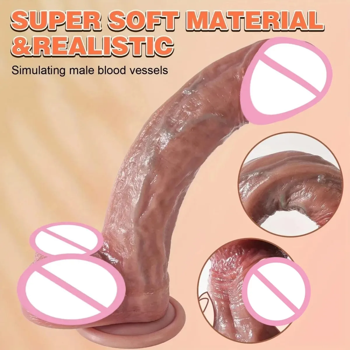 Vibrador realista com ventosa, pênis de silicone à prova d'água, ponto g, estimulador de vagina, masturbador feminino, anal 18 + brinquedos sexuais adultos