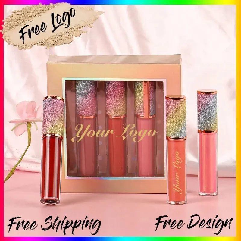 Private Label Lipgloss Vegan Makeup Sets Lip Make Up Kit Wholesale High Quality Custom Logo