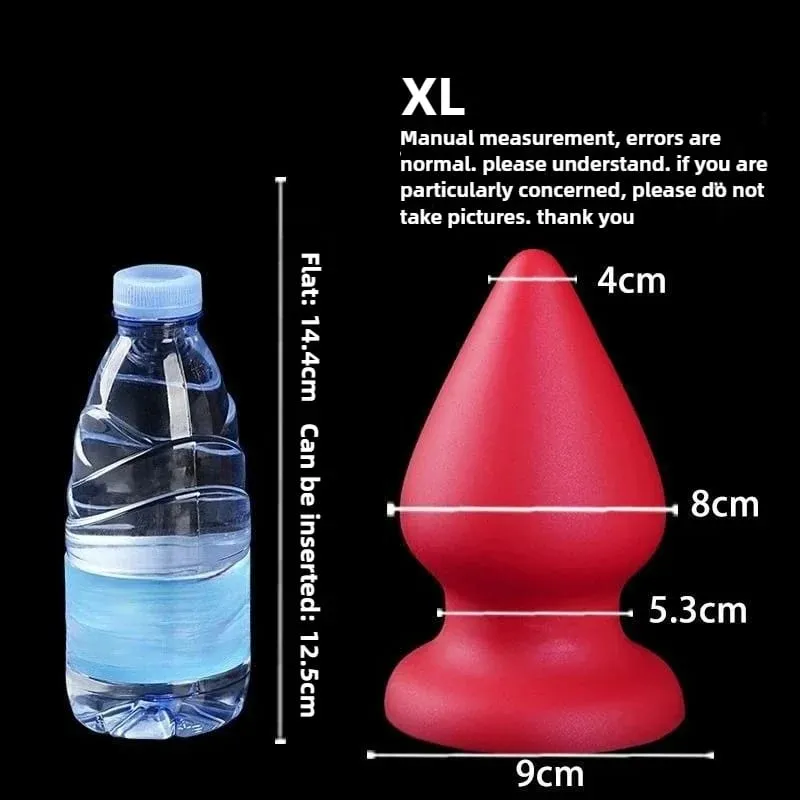Enorme plugue anal líquido silicone macio cônico butt plug grandes vibradores anais para mulheres homens g-ponto/massagem de próstata 18 + brinquedos sexuais