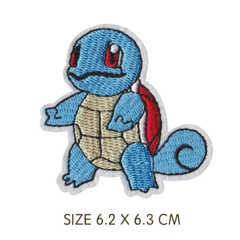 Cloth Patch Pikachu Clothes Stickers Sew on Embroidery Patches Applique Iron on Clothing Cartoon DIY Garment Decor