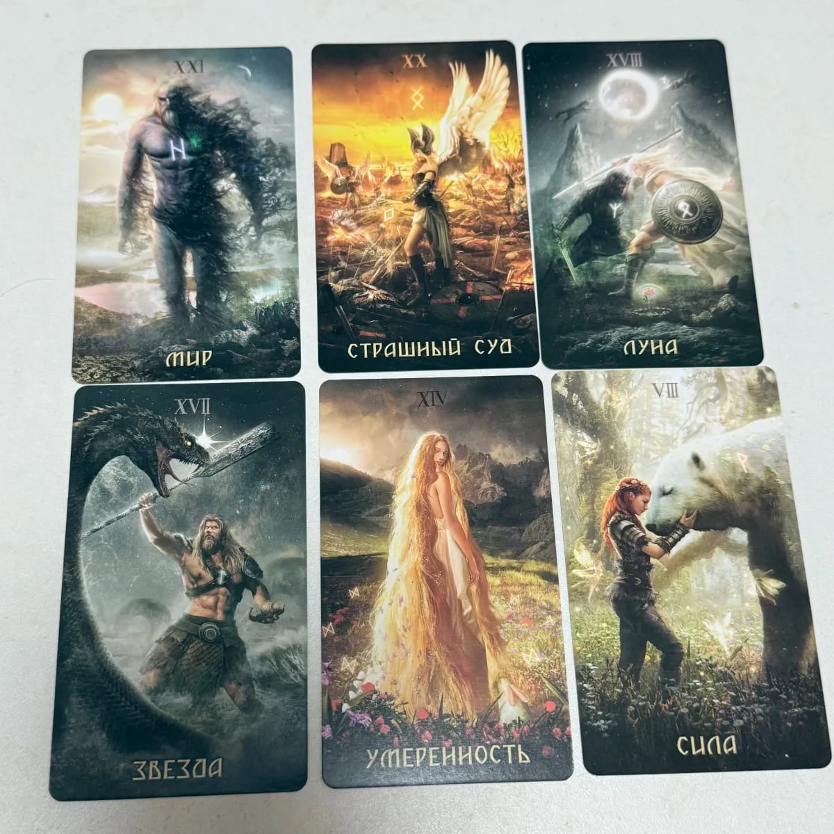 Cartas de tarô rúnico versão russa 80 cartas jogo de tabuleiro — image 2